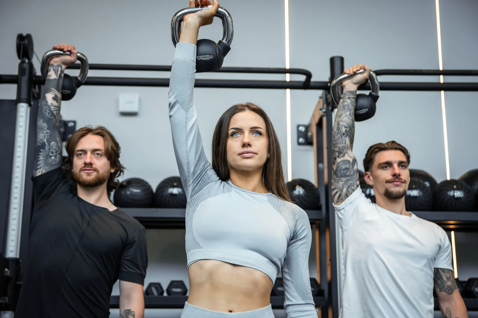 Séance au club Uniqe — training kettlebell trio